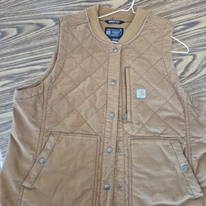 Carhartt Brown Quilted Vest